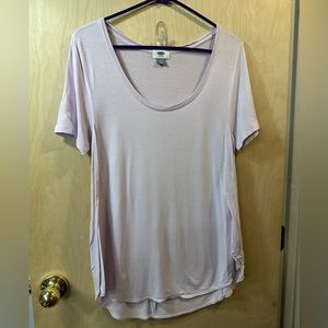 Old Navy pink shirt blouse top, short sleeve, size M, casual, feminine